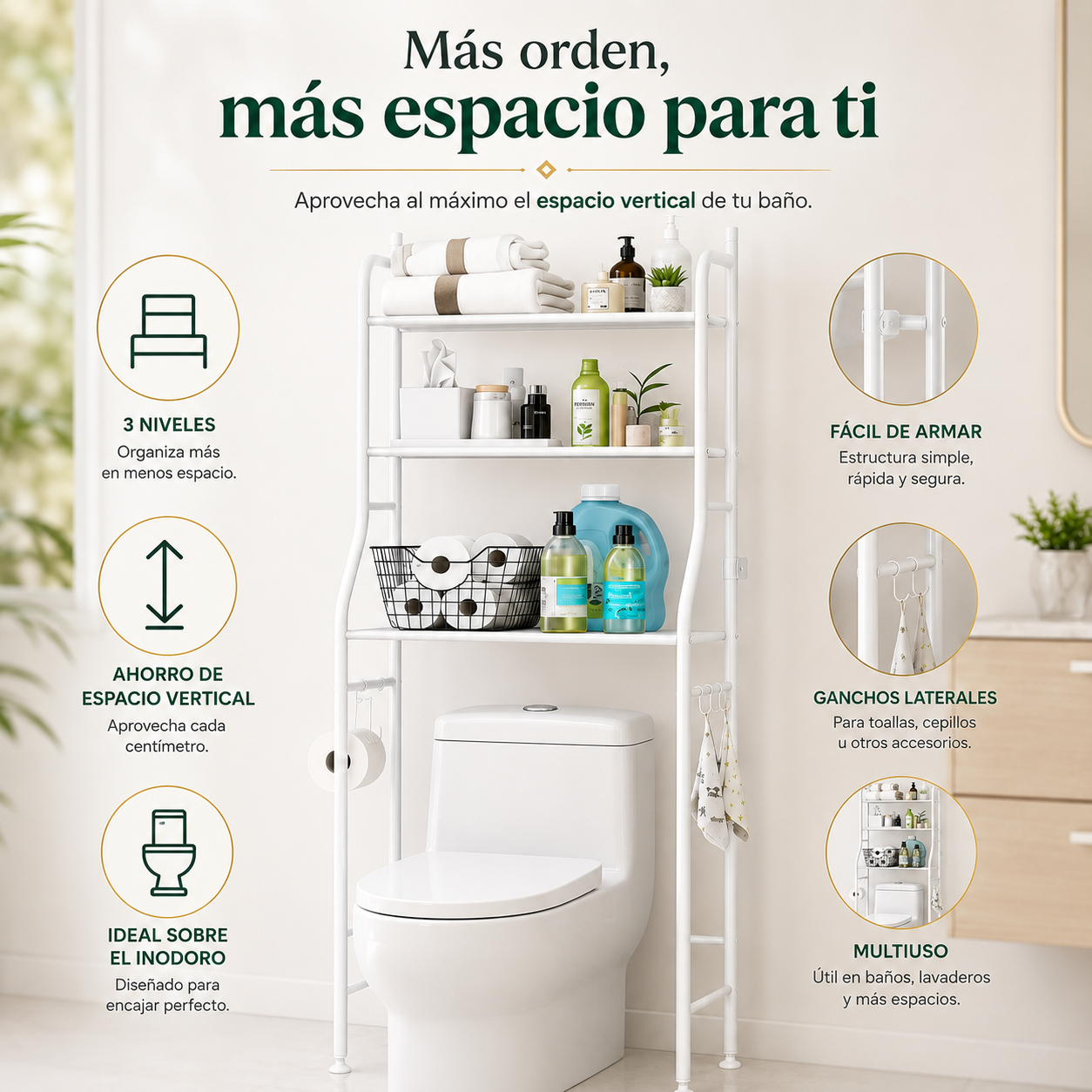 Organiza Plus | Mejor organización en tu baño